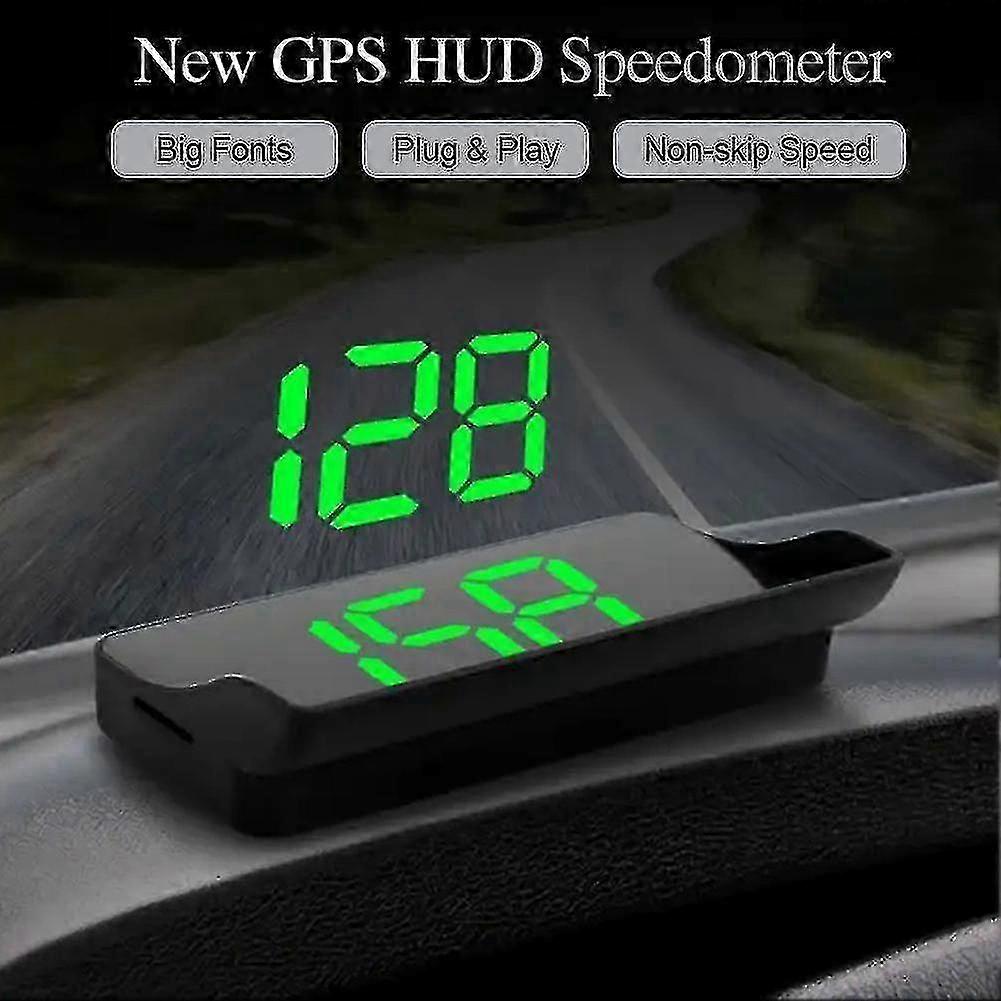 Digital USB GPS Speedometer Head Up Display for Biler m / Hastighet Km / T Universal