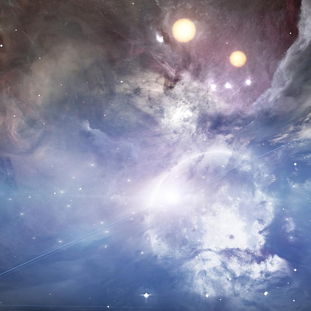 Bright moon, two suns Poster