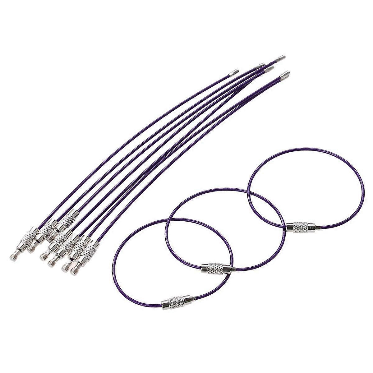 Keychain Rings Small Key Rings Stainless Steel Keychains Round Hanging Loops General Users 10Set