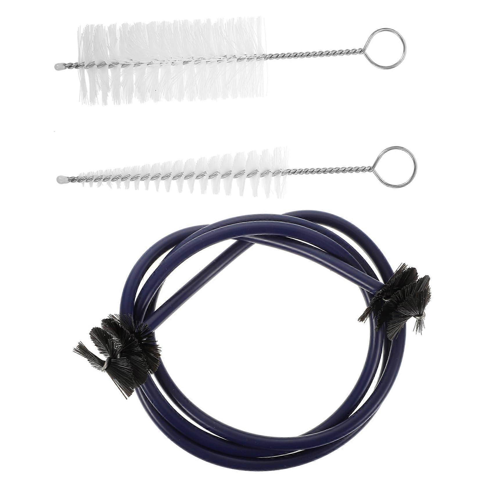 1 Set Trumpet Maintenance Accessories Set With Mouthpiece And Valve Brush, Dark Blue, Durable, For Wind Instruments