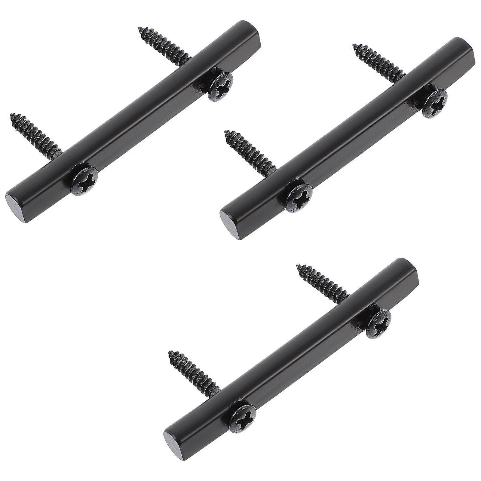 Black Pressure Chord Rod for Guitar Made of Zinc Alloy Durable and Strong Quality 3 Sets