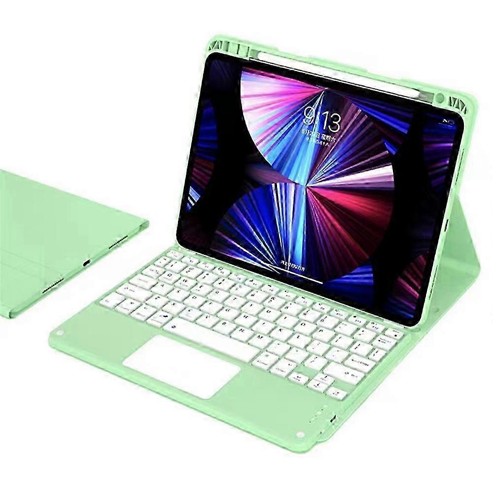 Leather Tablet Stand Cover with Touchpad Bluetooth Keyboard for 11-inch Tablet (2024)