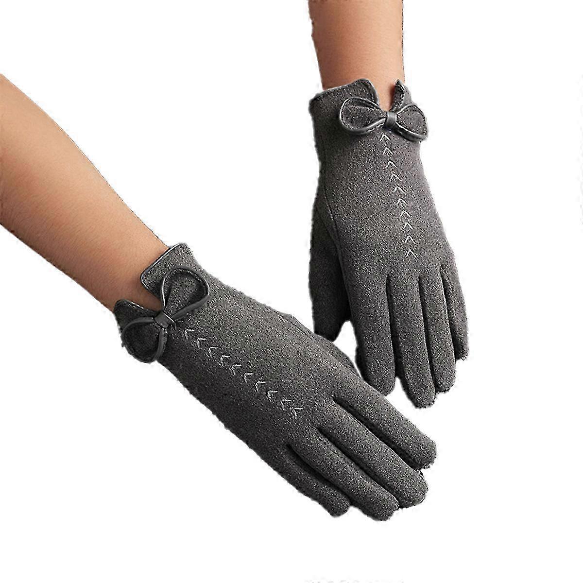 Winter Touch Screen Texting Warm Gloves with Thermal Soft Lining for Ladies