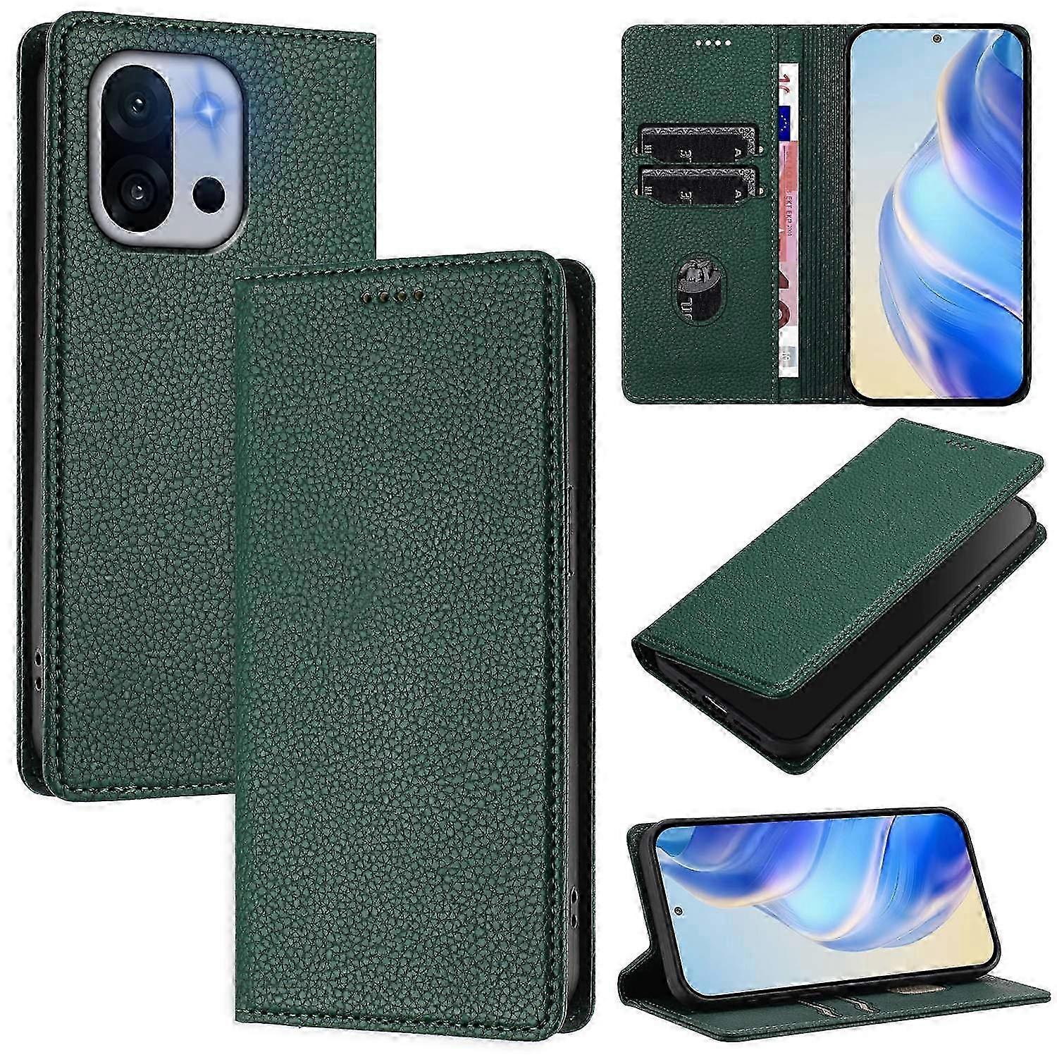 Wallet Case for compatible brand 13T 5G with RFID Blocking and Litchi Texture Leather Mobile Cover