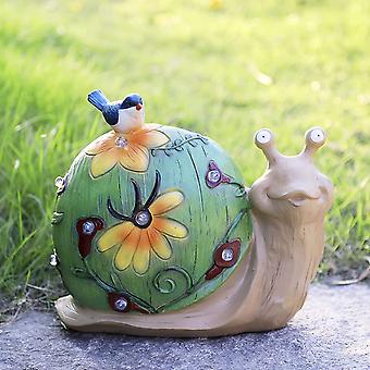 Statua Solare Orso Amorevole Per Giardino - Luci Esterne, Decorazione Da Esterno, Regalo Per Mamma