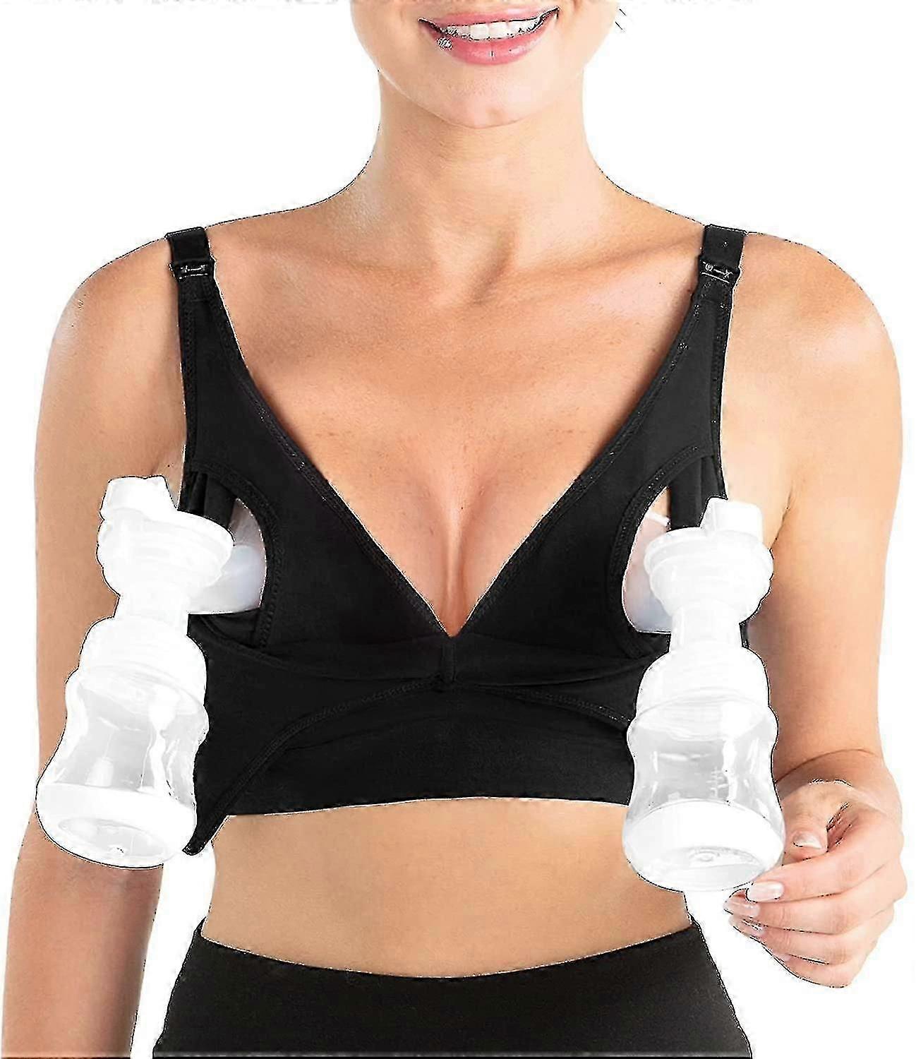 Hands-Free Adjustable Pumping Bra for Nursing and Breast Pumps