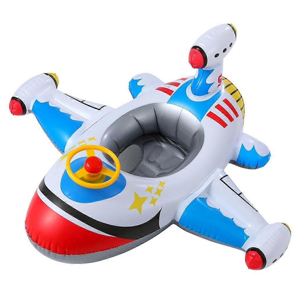 Kids Airplane Pool Float Pool Toy, White