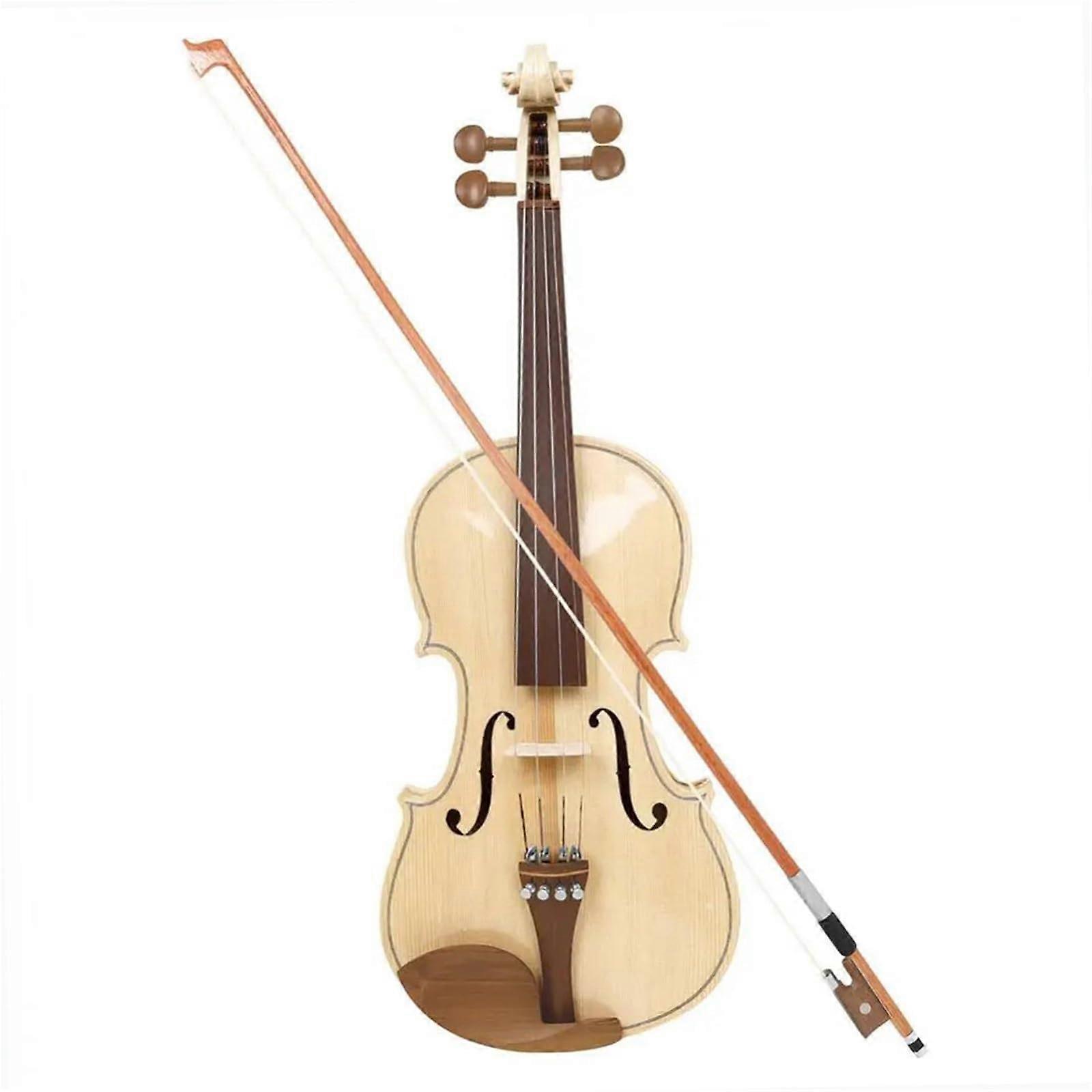 Violin Set Acoustic Violin 4/4 Spruce Wood for Beginners/Professionals with Case and Bow Jujube Wood Fingerboard Tuning Pegs