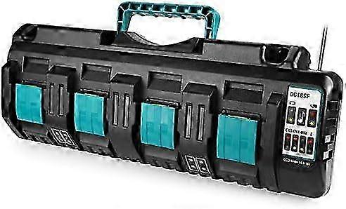 DC18SF 牧田 4 端口替换充电器 14.4V~18V BL1850 BL1860 BL1840 BL1430 LXT-400 DC18RA DC18RC DC8RD DC8SF - 带 2 个 USB 端口 WddnAot