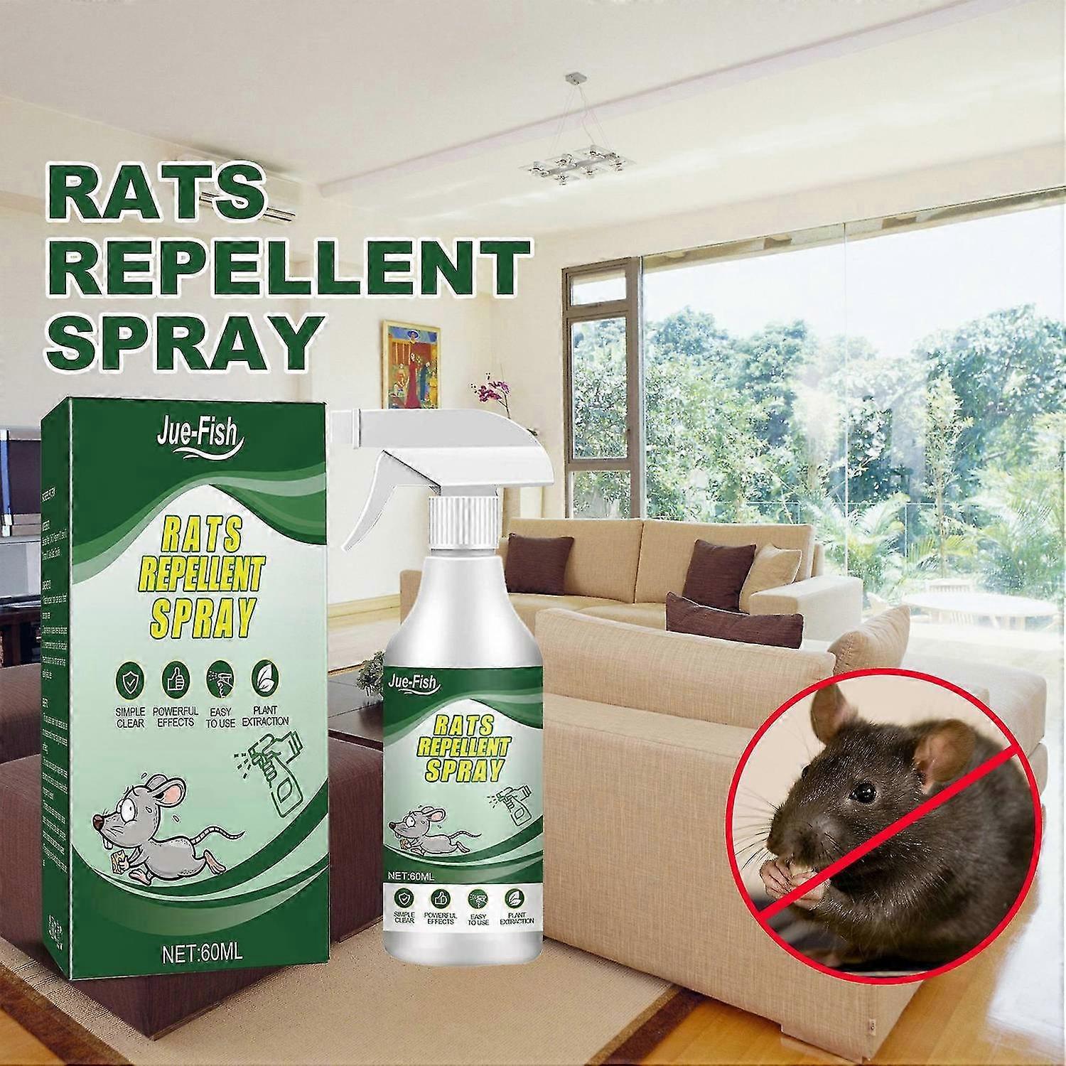 Mice Repellents Spray, Rodent Repellent Spray 60ml, Rat Mouse Insect Repeller Not Poison Pest Mice, 