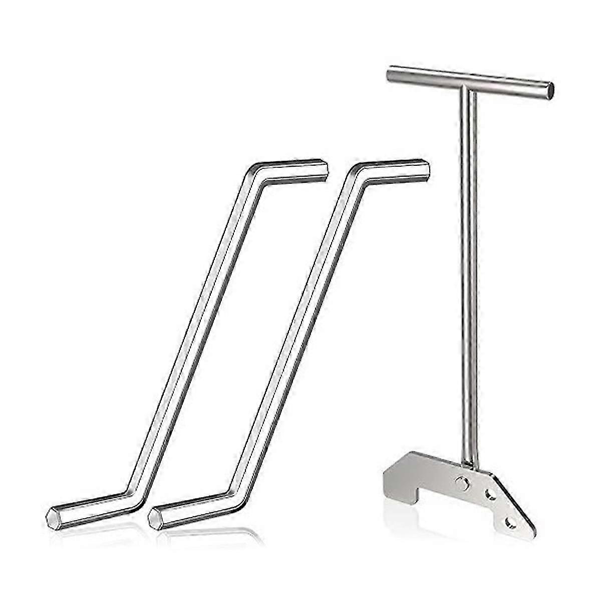 Garbage Disposal Unclogging Wrench, for SinkErator Moens, to Remove Clogs Above the Sink, WR00KIT--Silver