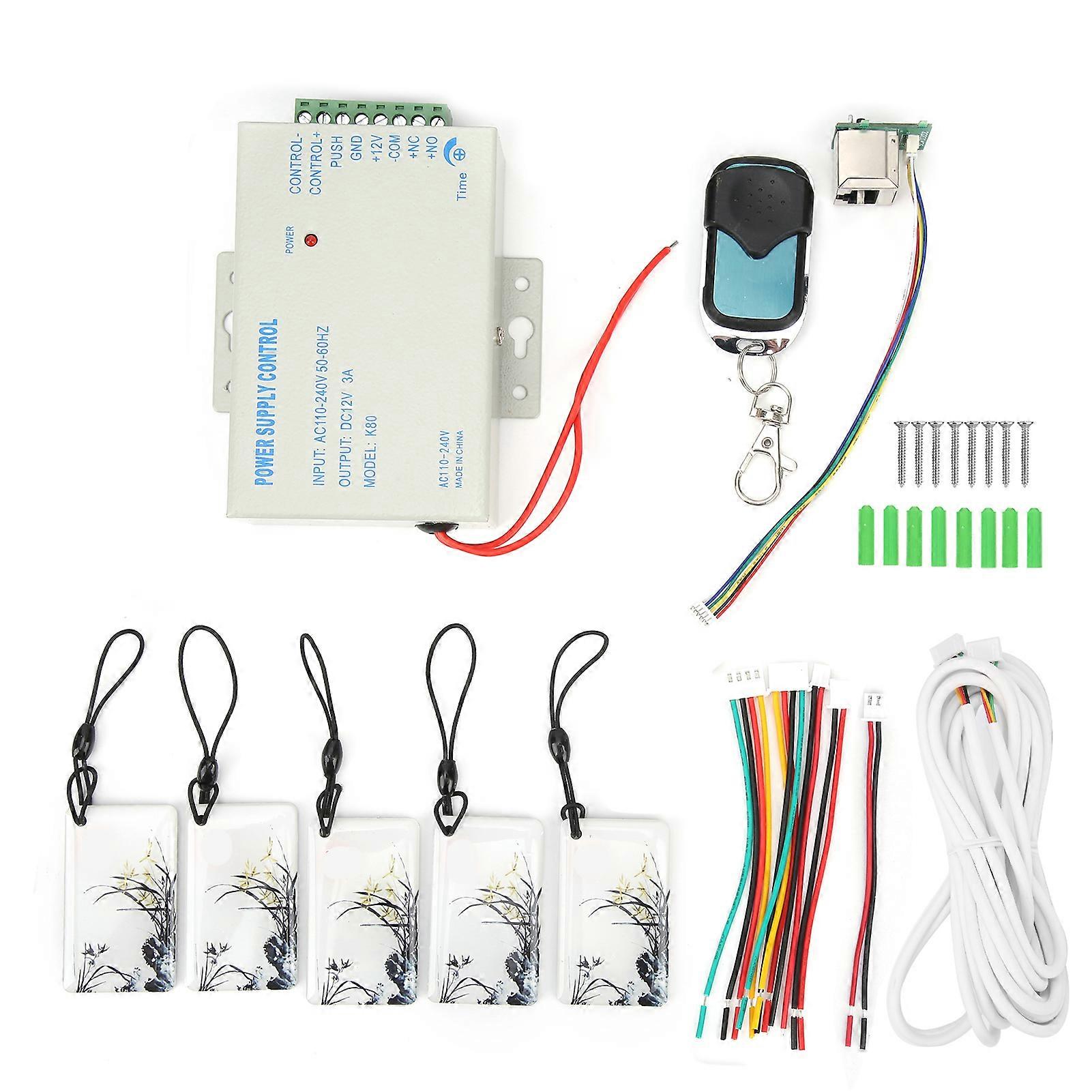 7in Video Doorbell Wired for TUYA Infrared Night Vision Fingerprint IC Card Remote Control UnlockingEU Plug