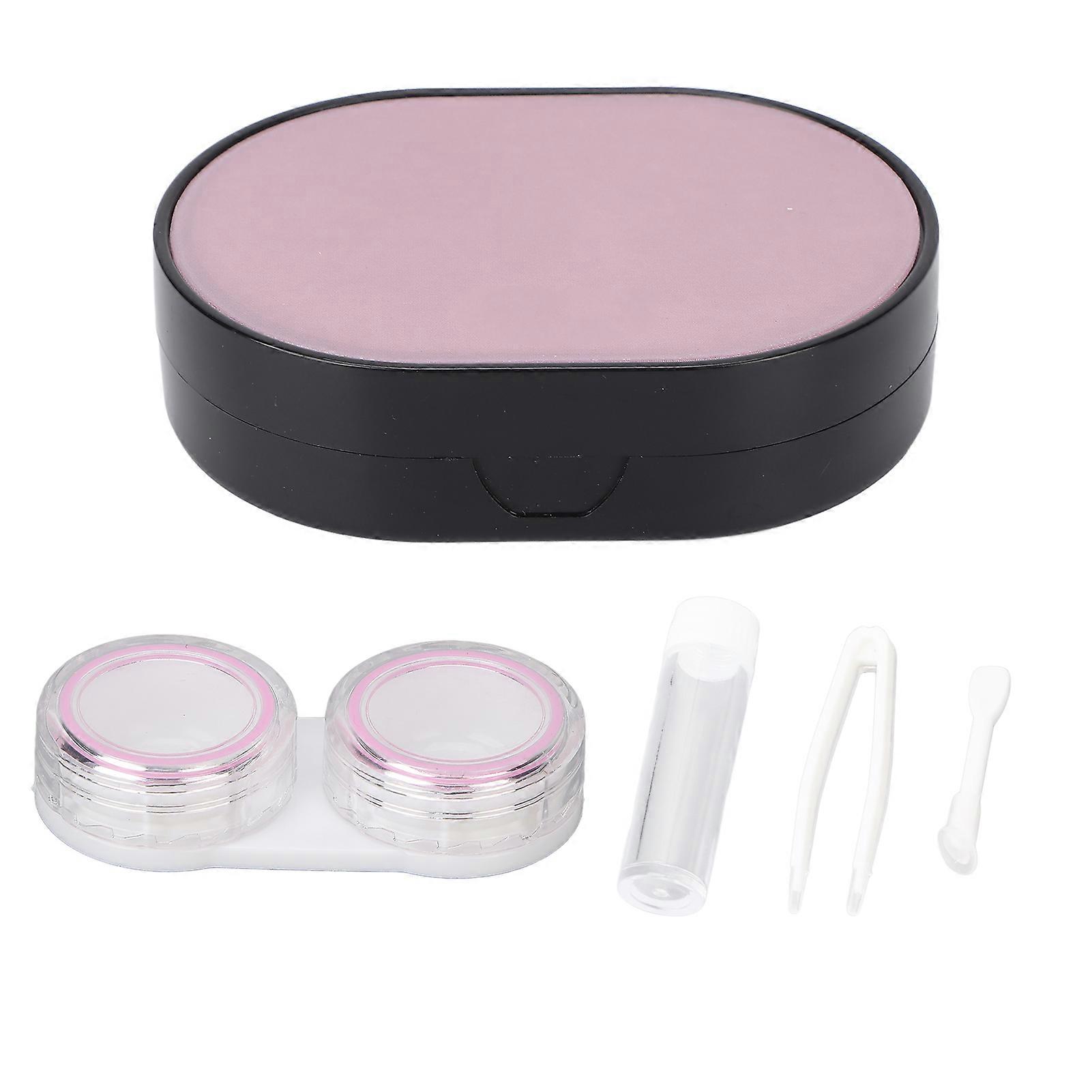 Portable Contact Lens Box Contact Lens Storage Container with Tweezer Nursing Solution Tube