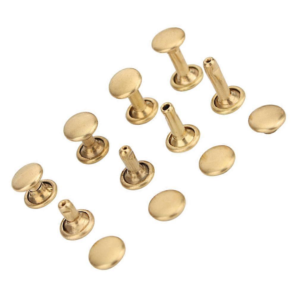 Leathercraft Rivets Screw Double Sided Rivets For Diy Leather Craft Repairing Strong Installation 40 Sets