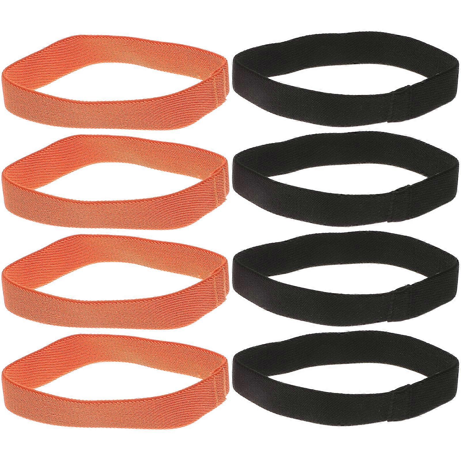 Container Fixing Straps Bento Straps Household Daily Use Assorted Color 15.00X2.50X0.50cm Elastic 8Pcs