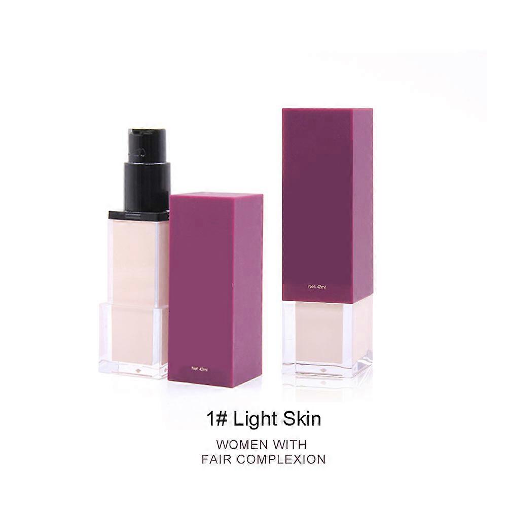 42ml Waterproof Moisturizing Smooth Makeup Base Face Liquid Concealer Foundation 1#