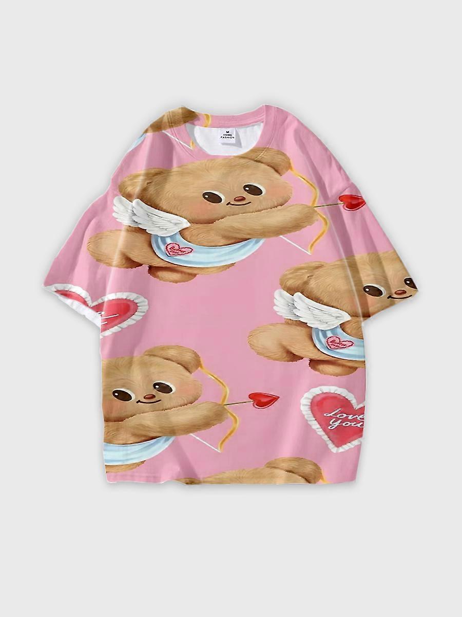 T-shirt round neck Pattern loose short sleeve JW2020