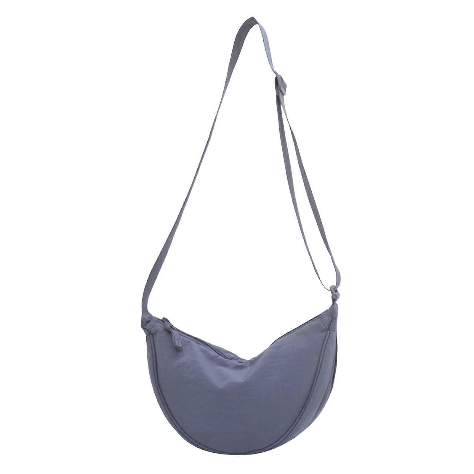 Dumpling Bag Women's Armpit Bag Nylon Shoulder Bag for Men Blue One Size Simple Design