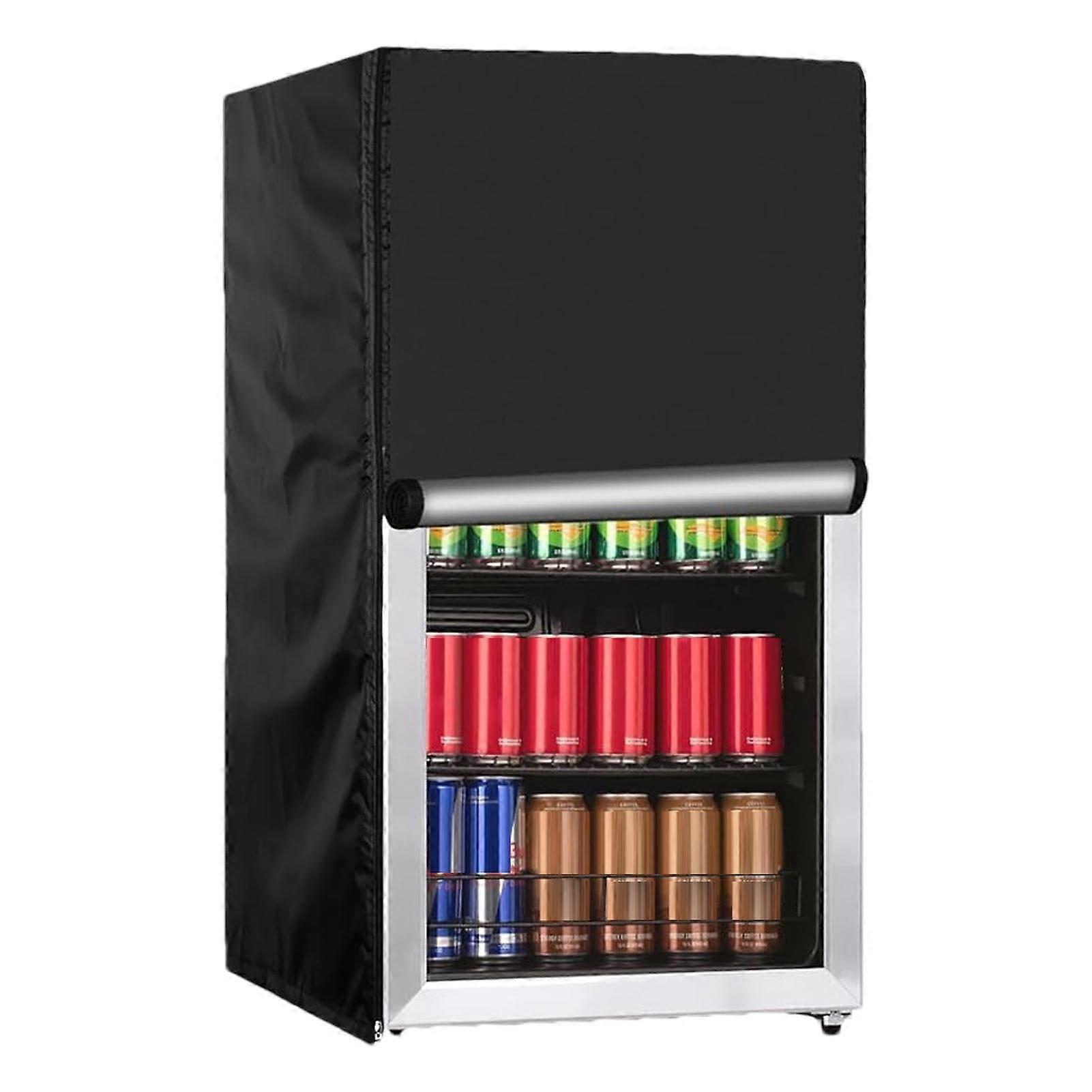 Outdoor Fridge Cover, 84x84x170cm, Oxford Fabric, Waterproof, UVResistant, Washable, Zip XL