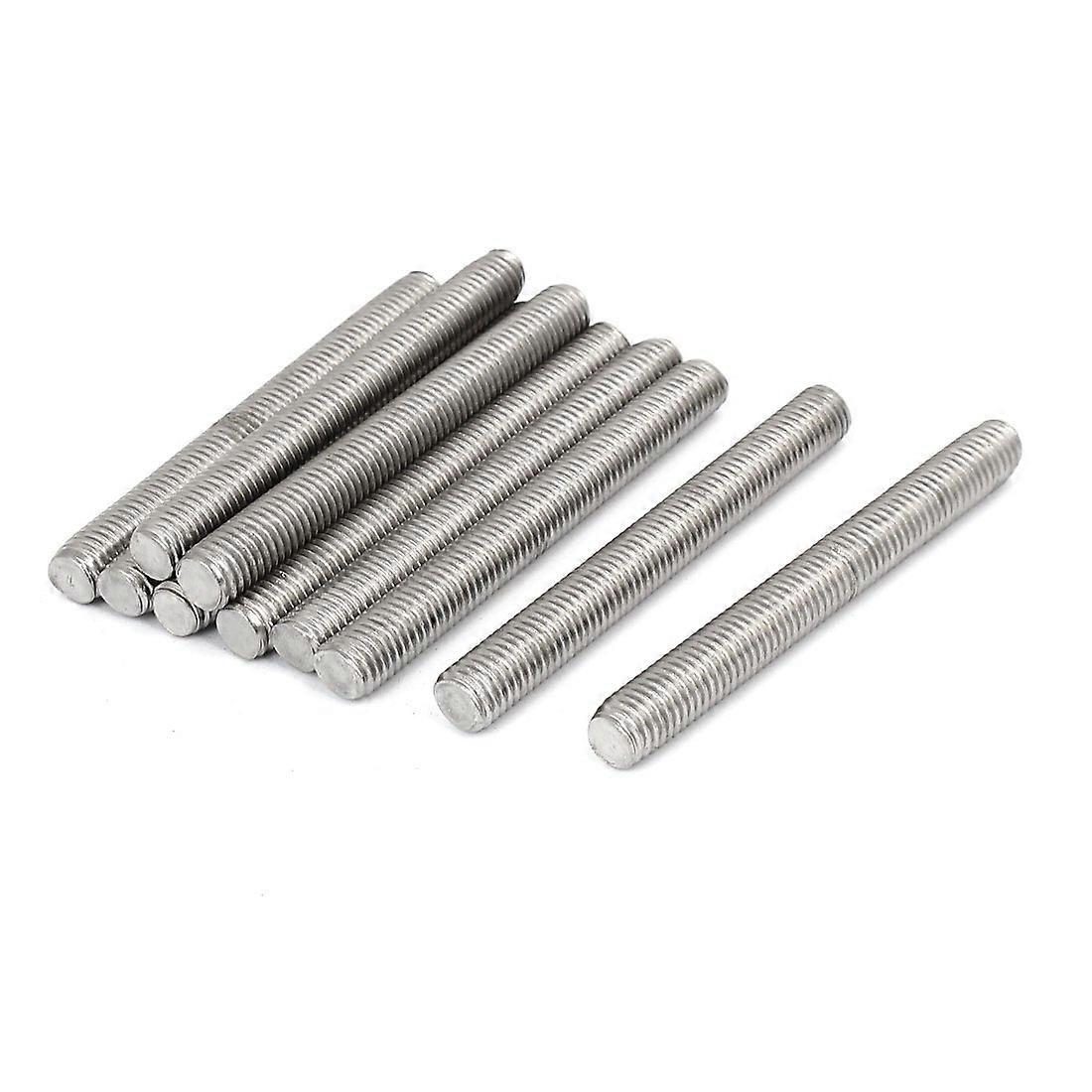 Pack of 10 M10 x 90mm Stainless Steel 304 Threaded Rods for CNC Machine Tools