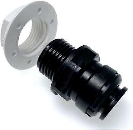 Durable and high-quality Acetal 12mm Tank fiiting with nut