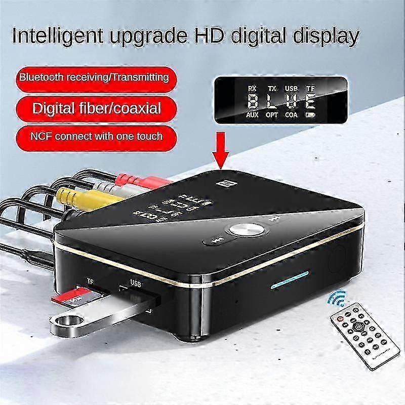 NFC Digital Display Bluetooth Adapter NFC Bluetooth 5.0 Receiver Transmitter 3.5mm Bluetooth Audio