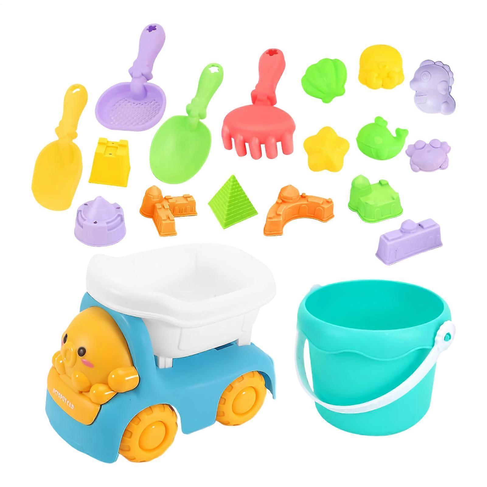 Beach Toy - Sand Toy Set For Garden, Pool And Sandbox - Includes Sand Molds For Toddlers