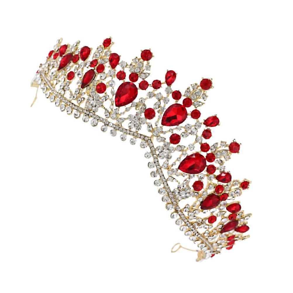 Charming Bride Crown Accessories for Wedding Decor with Rhinestone and Zinc Alloy Multi Color 1