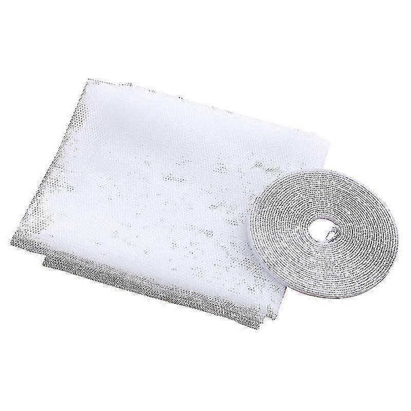 Insect Screen Window Net With Velcro Tape, 3pcs Self-adhesive Simple Insect Screen Net 150 X 200 Cm