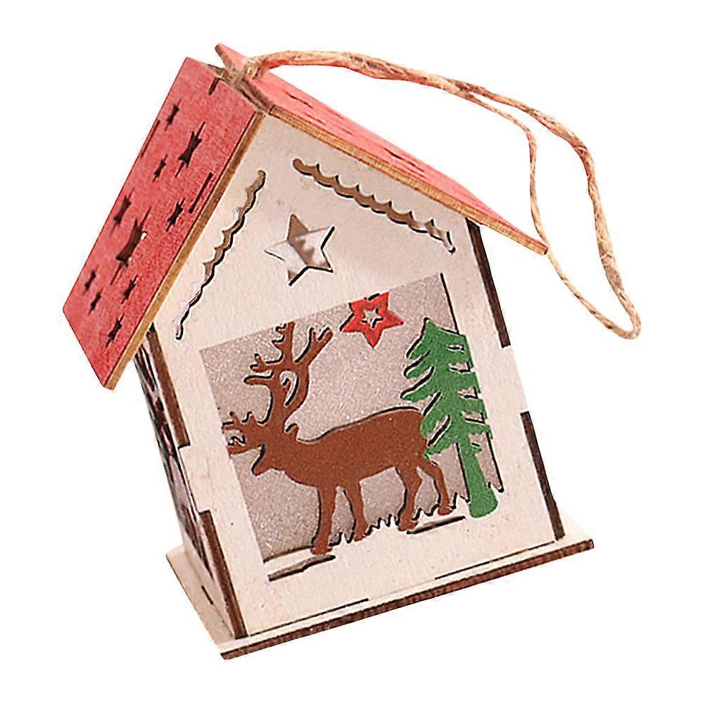 Christmas Tree Pendant Multi 7.4X6.3CM Luminous 1Pc