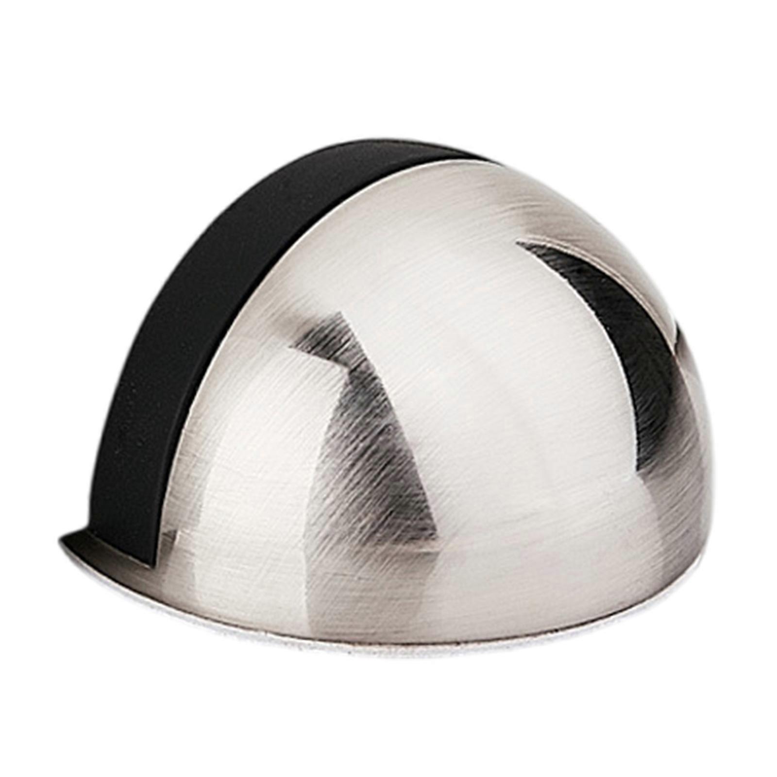 Permanent Adhesive Door Buffer Without Marring Protecting Smooth Closing Mechanism for Interior Door  Brushed silver