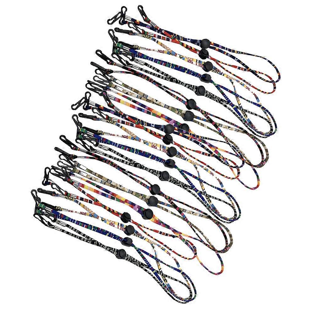 Adjustable Eyeglass Strap Durable Spectacles Chain for Adults, 20pcs, Random Colors, Prevents Glasses and Mask Falls