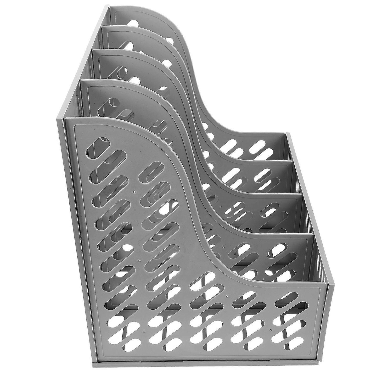 File Storage Stand Plastic Document Organization Office Supplies Rectangular Modern Design 32.00X29.00X25.50CM 1Set