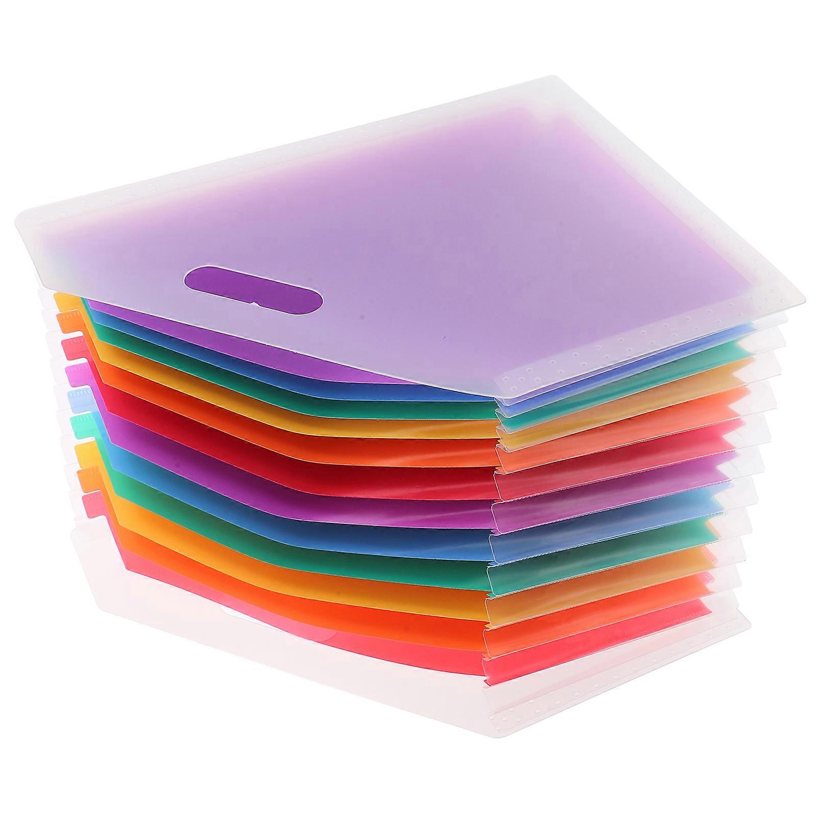 Vertical Accordion File Organizer, Large Capacity Expandable Storage Folder with Multilayer Classification, Space Saving Design for Efficient