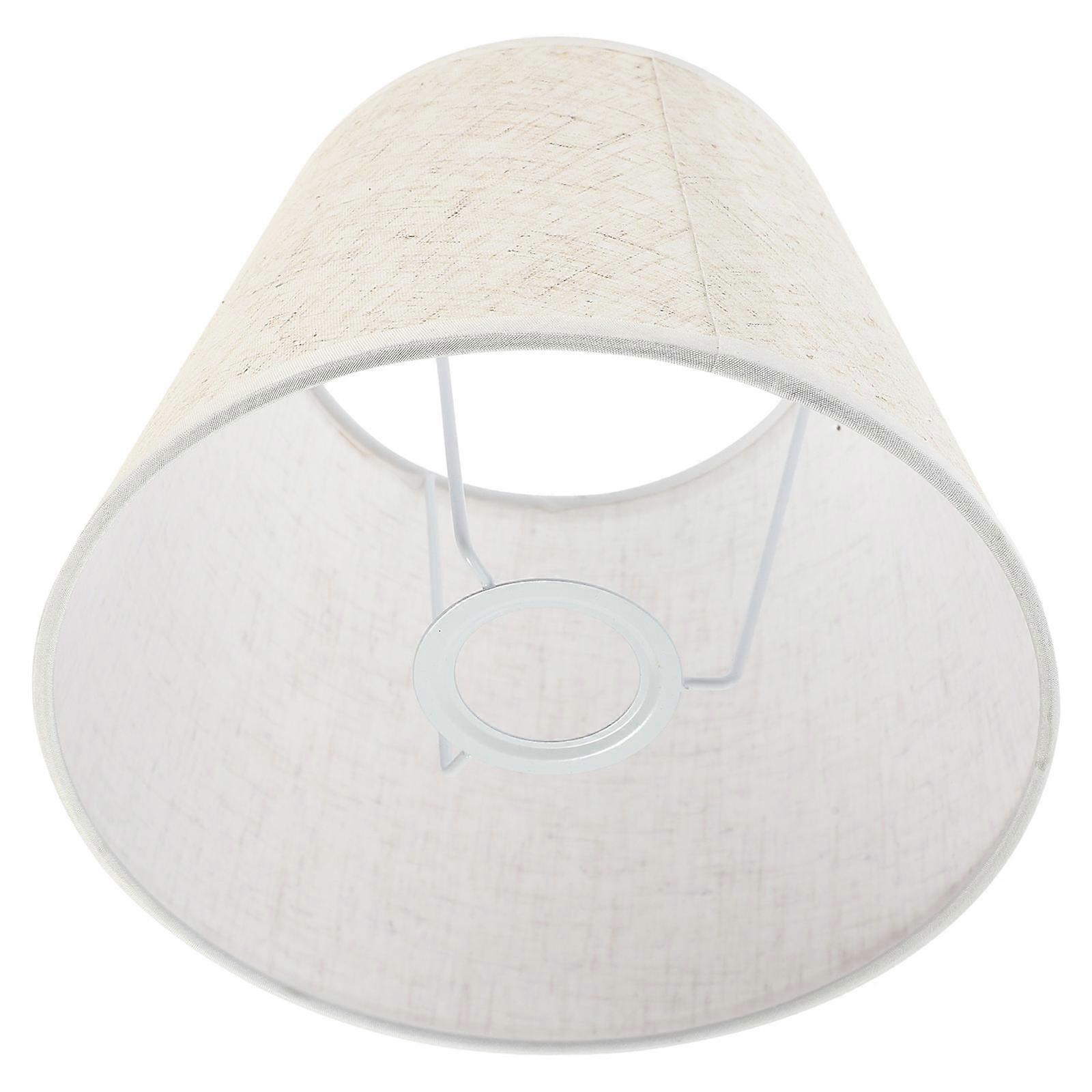 Beige Cloth Lamp Shade for Desk and Table Lamps Warm Gentle Light Decor 6.5 Inches