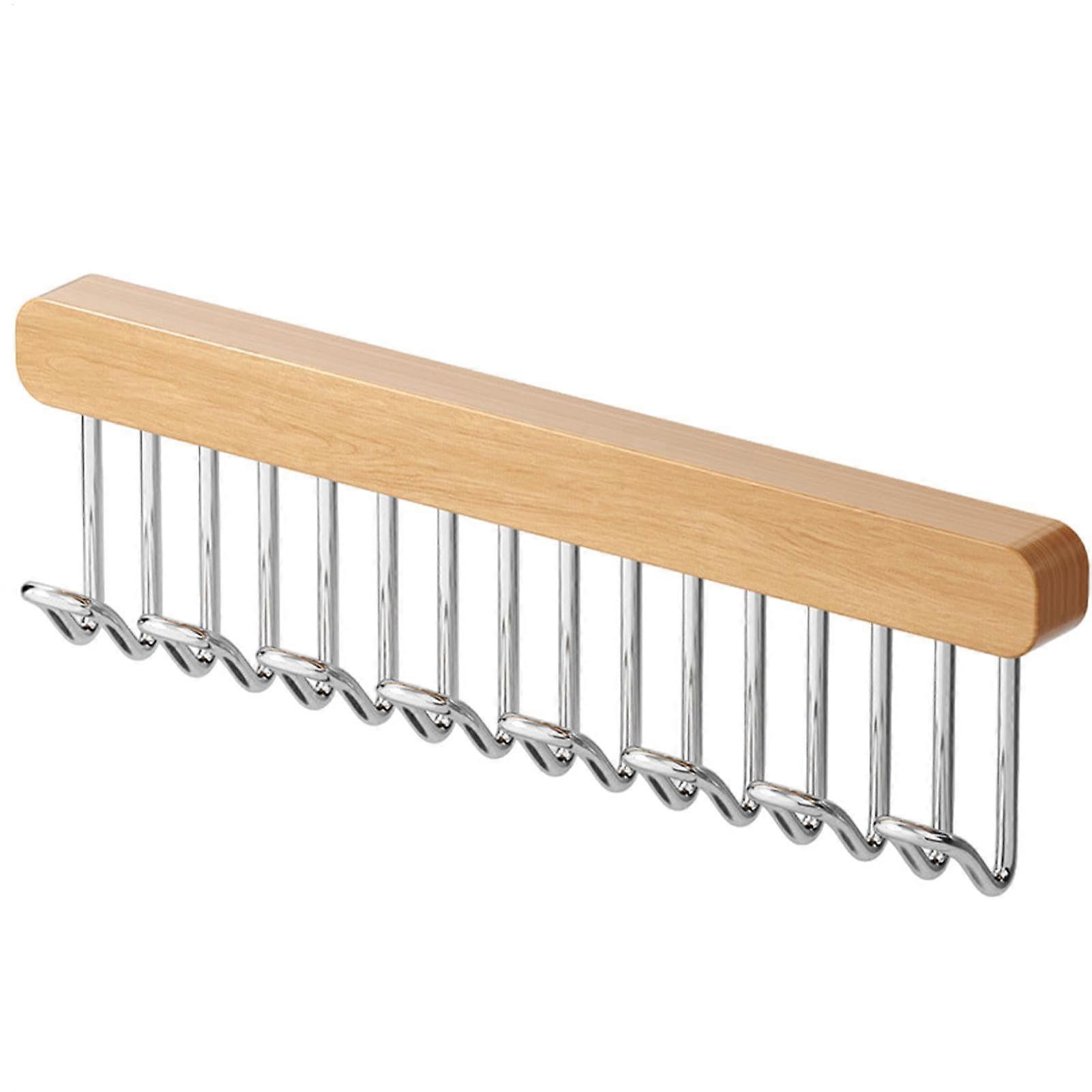 8hook coat hanger, spacesaving organizer, nonslip multihook for bras, ties, and more