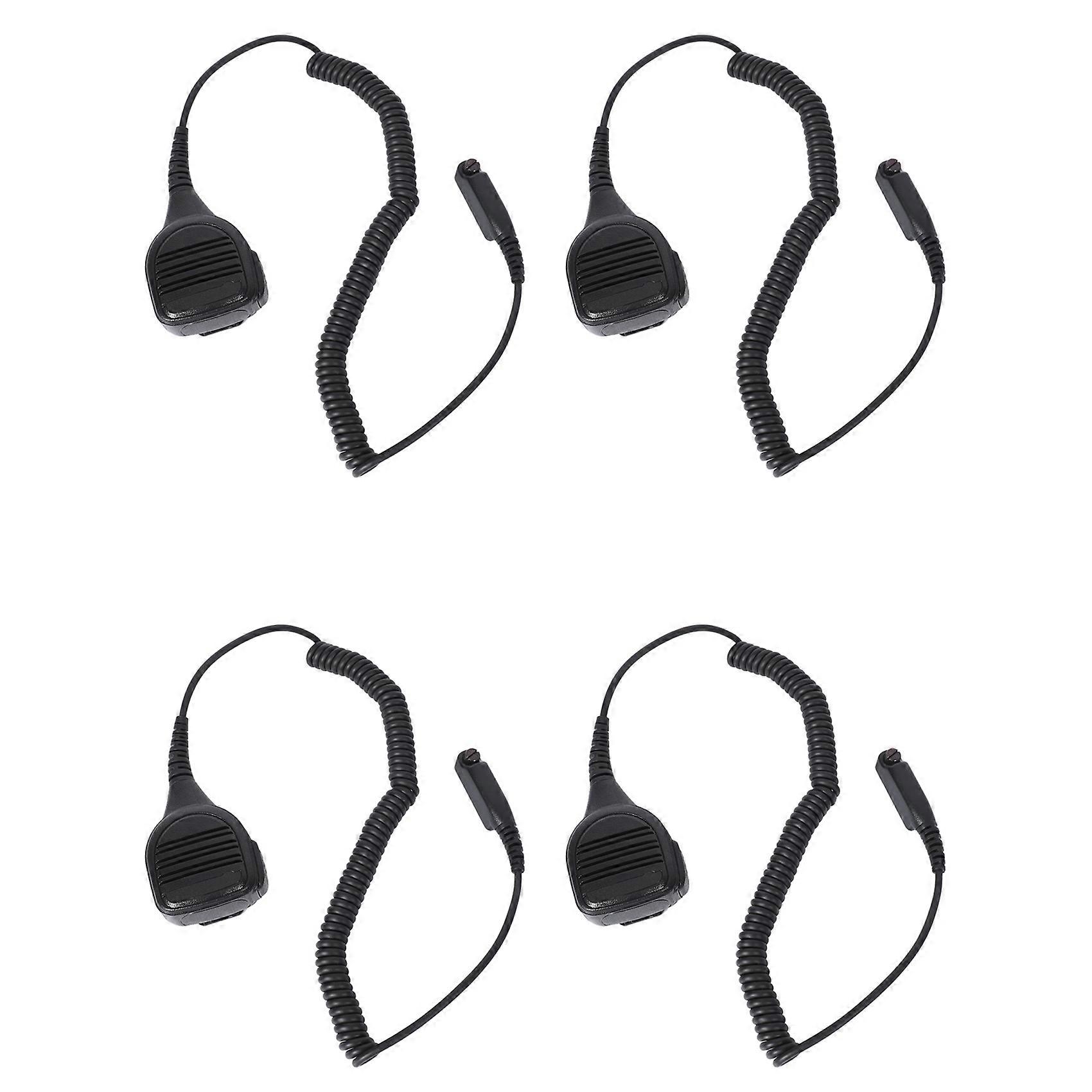 4X High Quality IP54 Portable Loudspeaker Mic Microphone for Walkie Talkie STP9000 Two Way Radio Sep