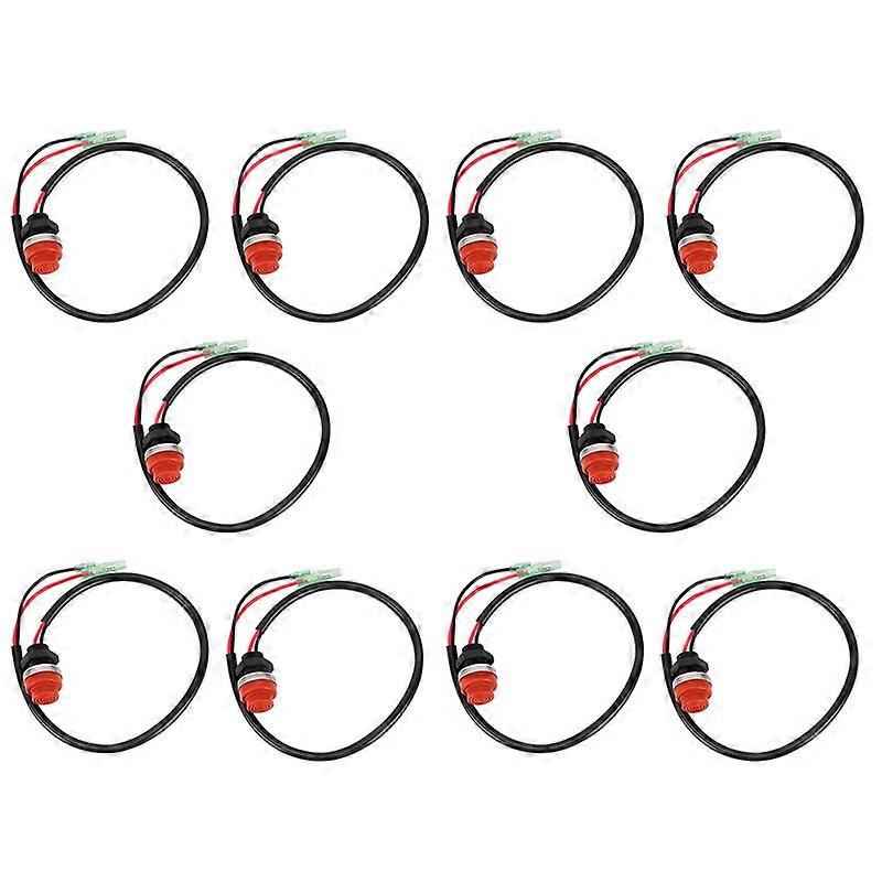 10X Universal Boat Outboard Engine Motor Start Kill Switch Keyless Push Button , Applicable to All f