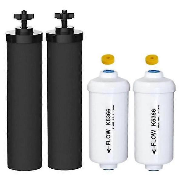 Remplacement des filtres à eau au fluorure 2 et 2, compatible avec le système de filtration d’eau par gravité noire