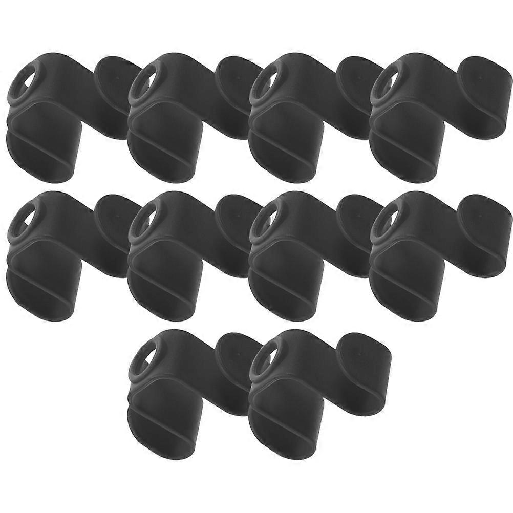 Black Hanger Hooks for Clothes Storage 10pcs Made of ABS Strong and for Wardrobe