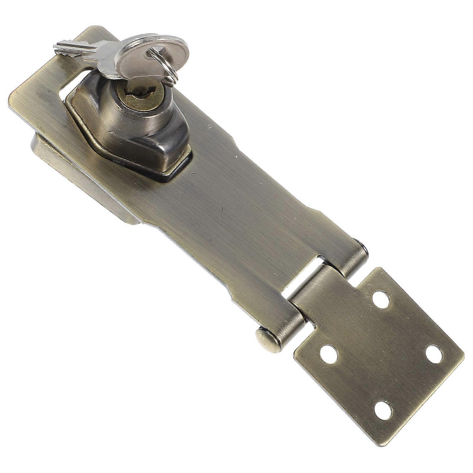 Stainless Steel Keyed Hasp Locks Clasp Lock Hasp Home Use 10.50X4.00X3.00CM 1Set