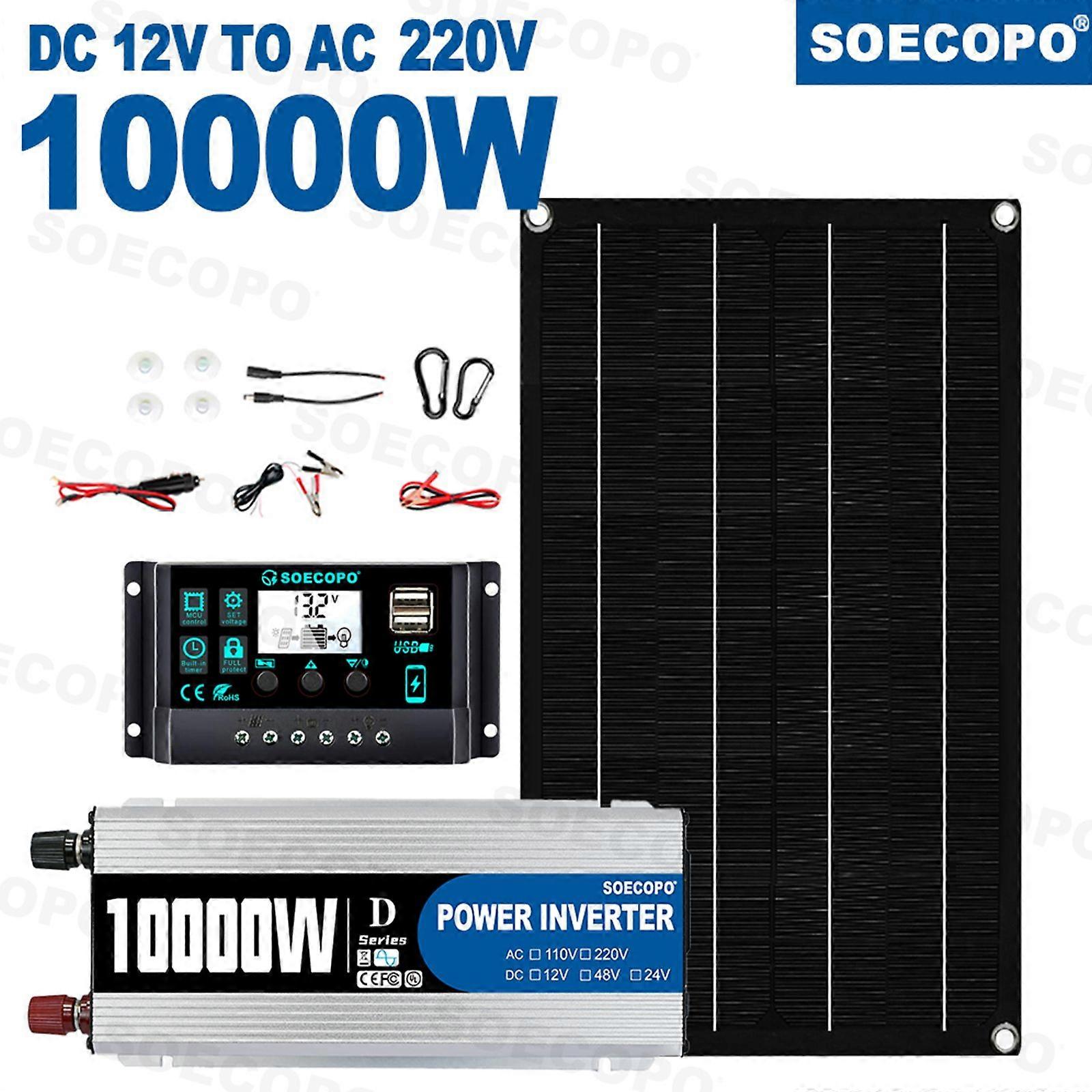 10000W Solar System Solar Generator 800W Panel 100A Controller10000W Multi-Volta