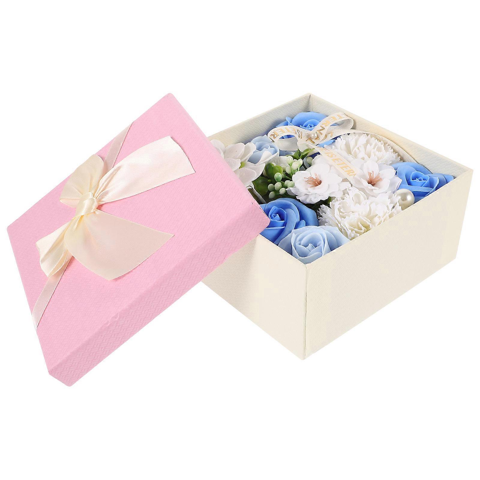 Elegant Soap Box Square Blue 15x7.5cm Home Decor Storage Case 1Pcs