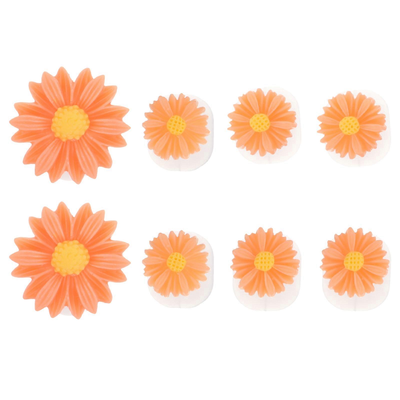 Silicone Toe Spacers for Nail Art and Pedicures Comfortable Orange Separators Fits Flip Flops 4 Pieces
