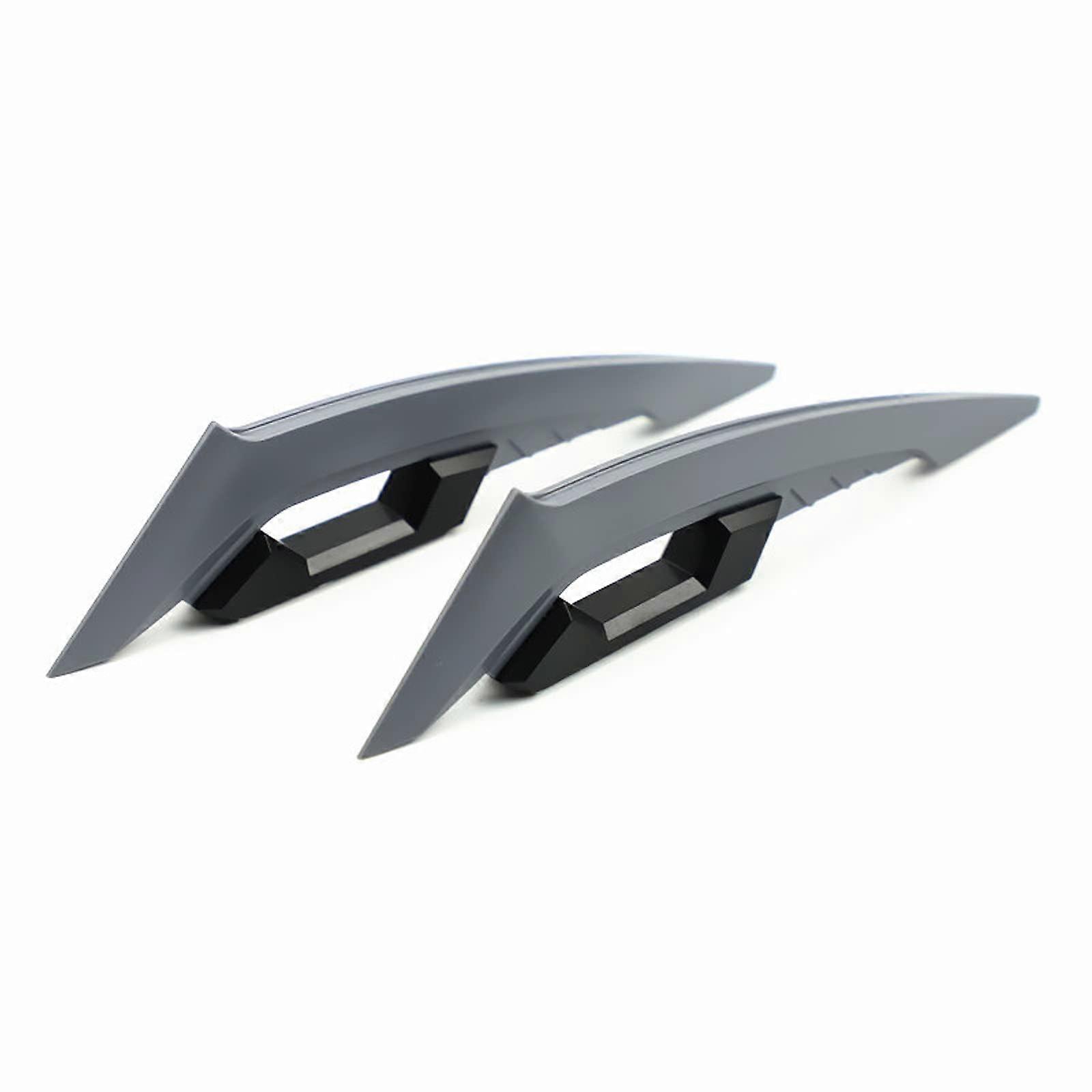 Aerodynamic spoiler wing 1 pair selfadhesive sticker motorcycle modification accessory grey