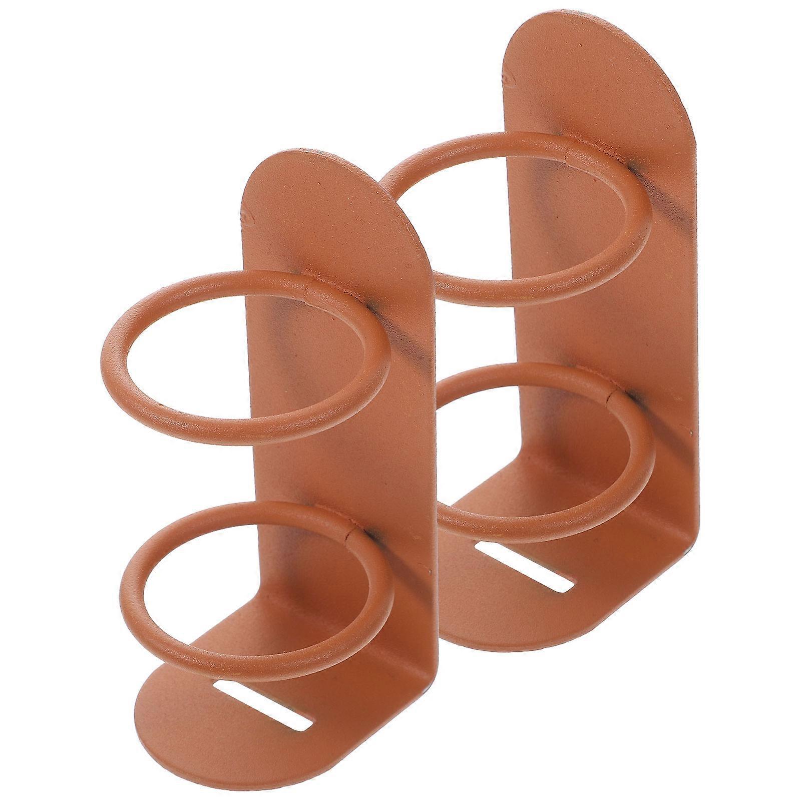 Bathroom Toothbrush Holders Wall Hanging Shelf Rectangular Shape Rust-proof Electroplating Simple and Practical 2Pack