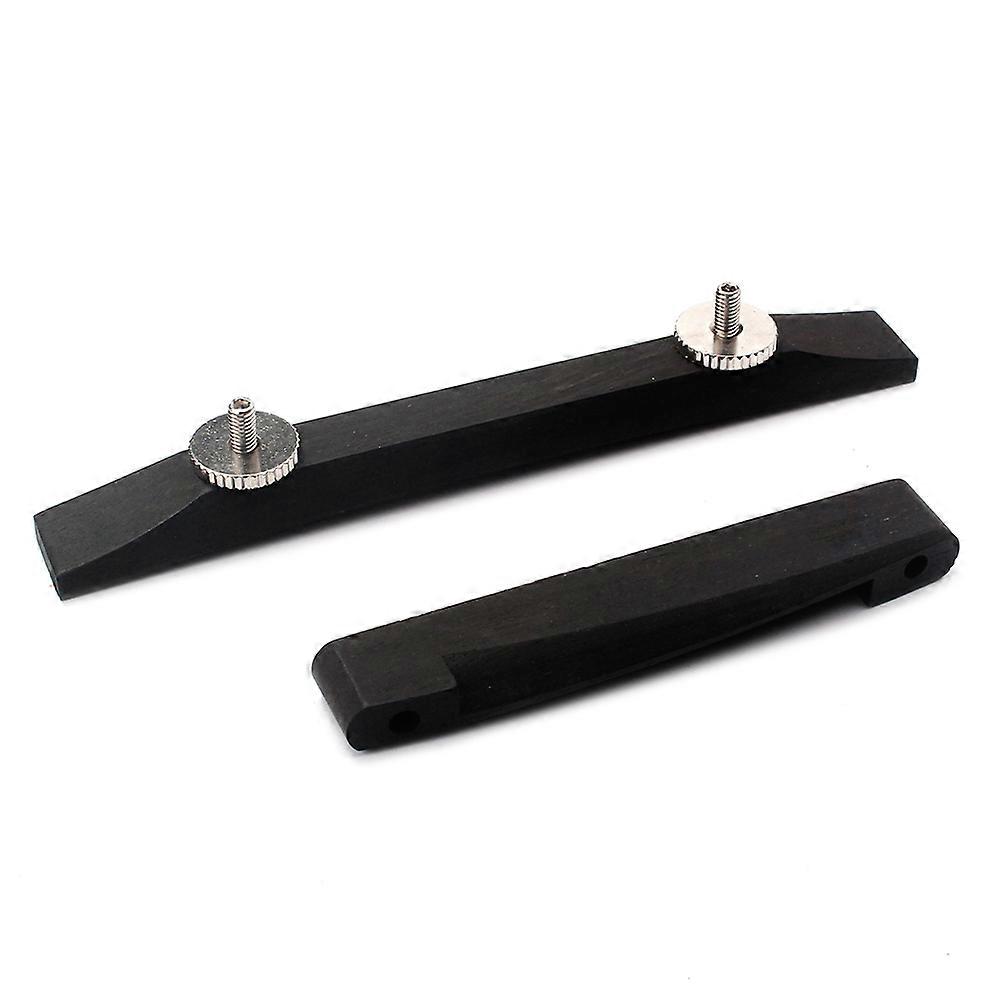 Jazz Guitar Bridge Saddle With Smooth Surface Ideal For Use Featuring Adjustable Thumb Wheels 1 Set