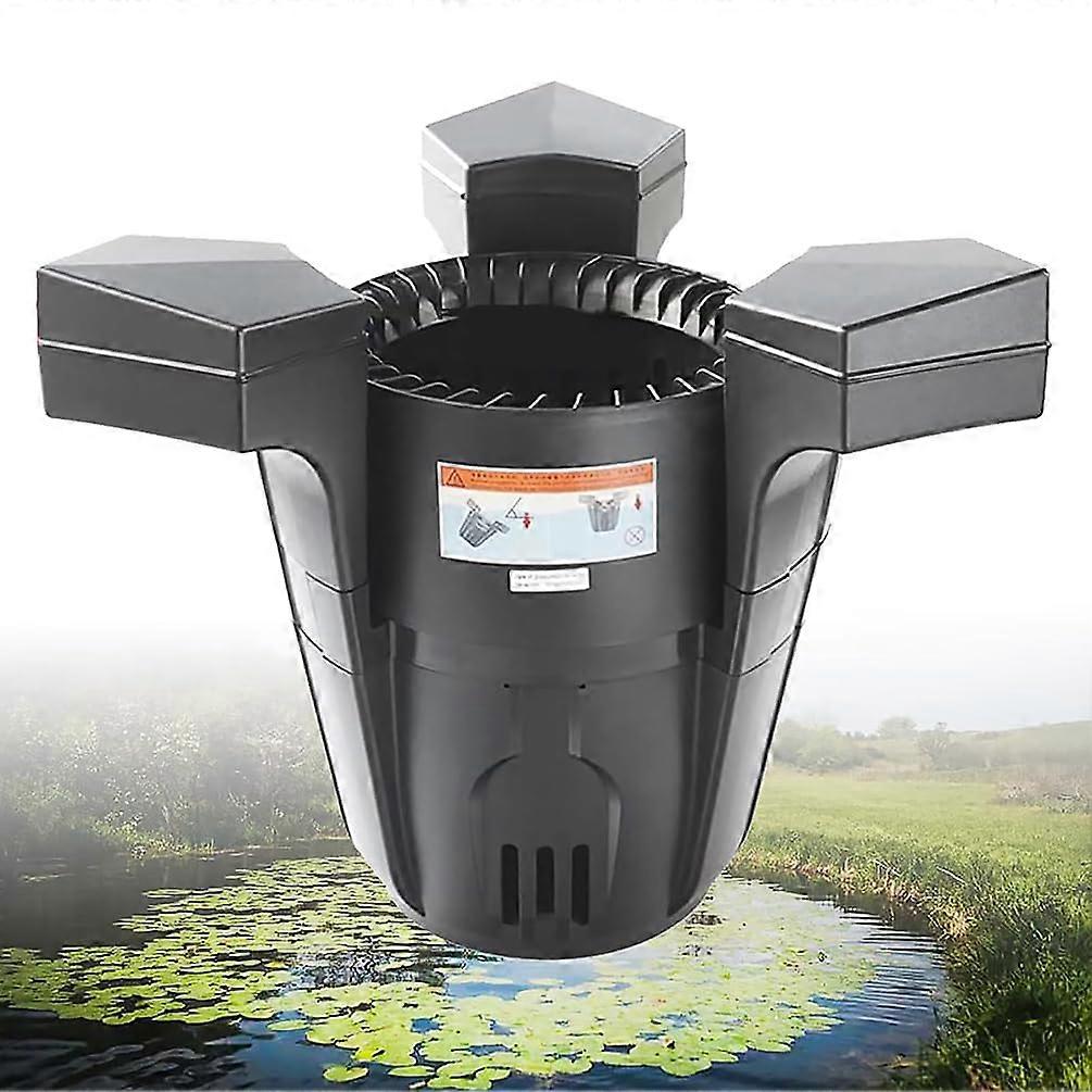 Floating Pond Skimmer with Pump, 10m Power Cable, Water Plant Filter for Ponds and Lakes, Improves Water Quality 75W