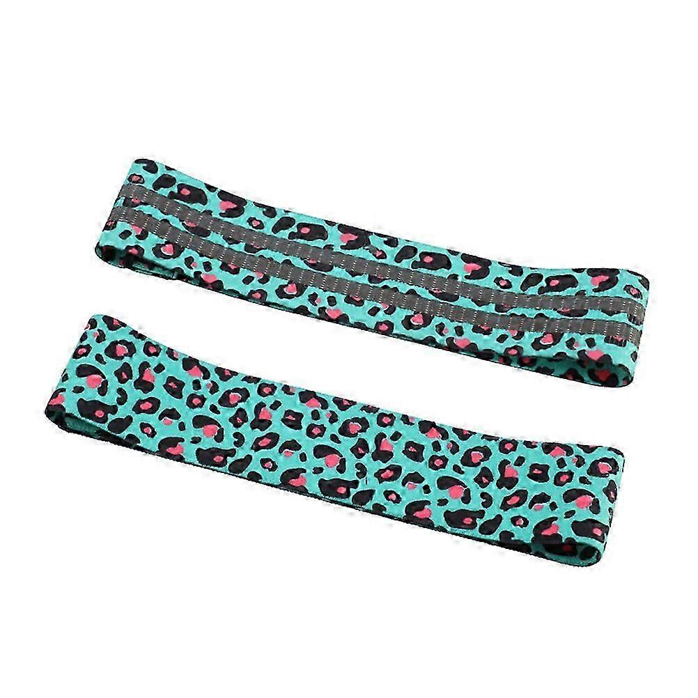 1Pc Exercise Resistance Belt Strength Training Stretch Belt Elastic Band Exercise Strap for Home Gym(Leopard Red)