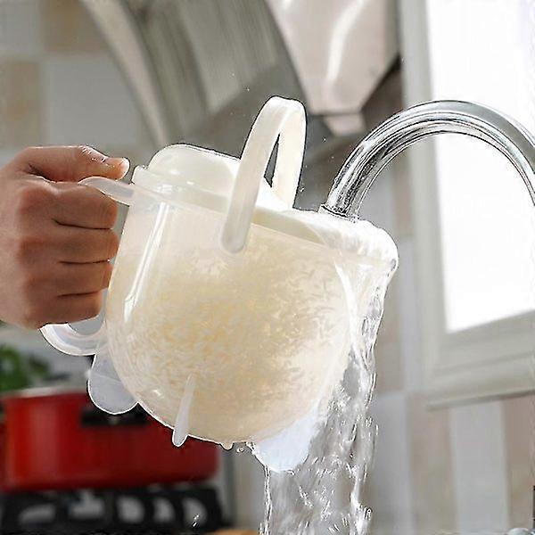 Quick rice washing device